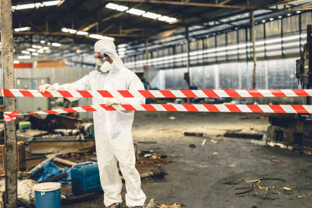 Professional Biohazard technician working in Daytona Beach, FL